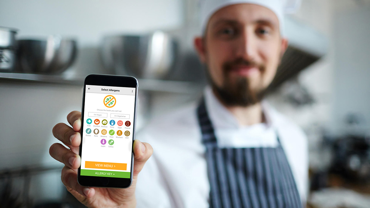 Chef with Allergy Menu App